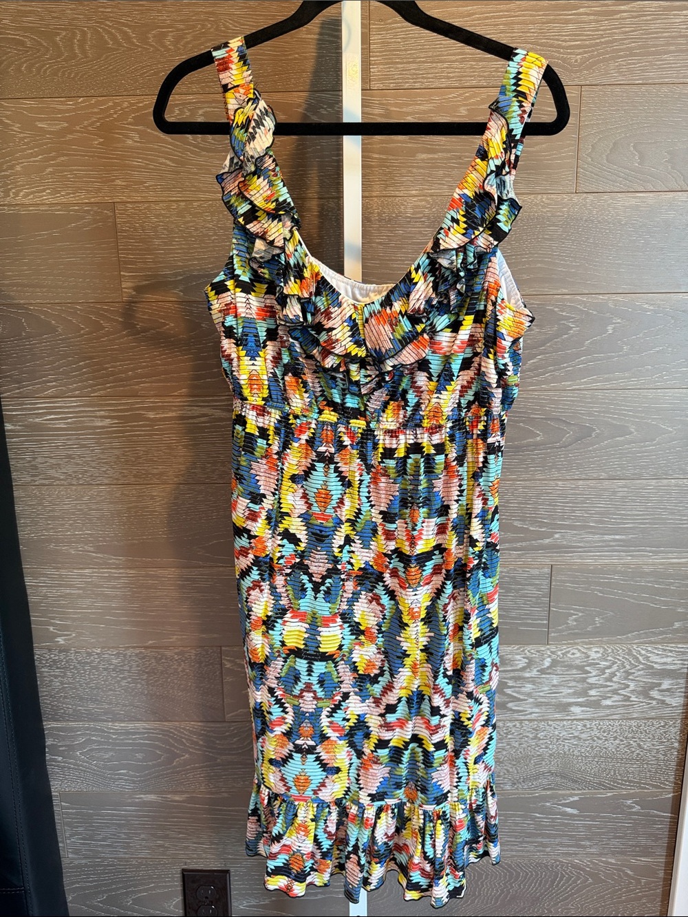 Blu Sage Multicolor Ruffle-Trim Sundress